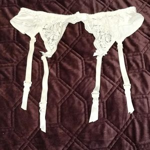 White Lace Garter Belt